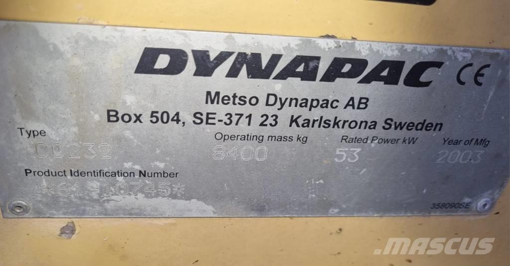 Dynapac CC 232 Tvåvalsvältar