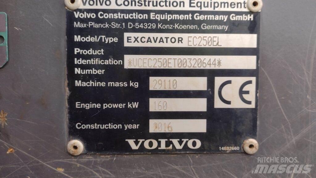Volvo EC250EL Bandgrävare