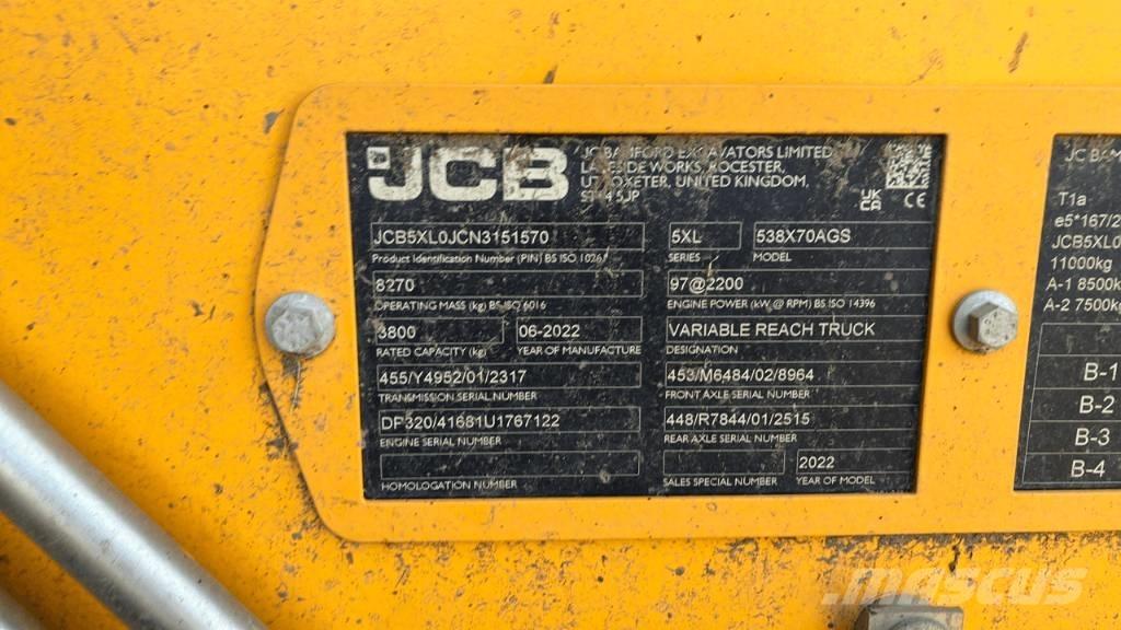 JCB 538-70 Redskapsbärare för lantbruk