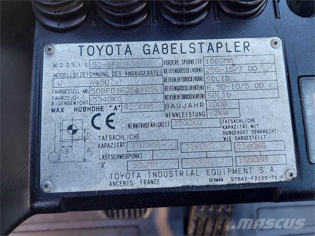 Toyota 52 8FDJF35 Dieselmotviktstruckar