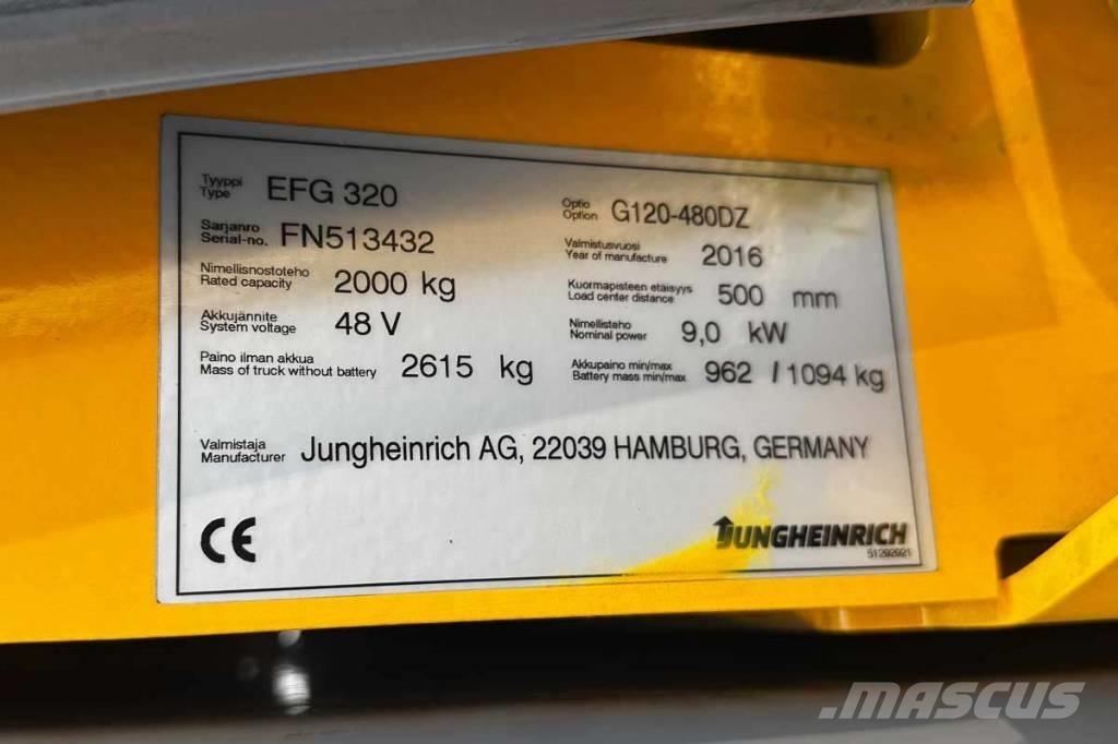 Jungheinrich EFG 320 Elmotviktstruckar