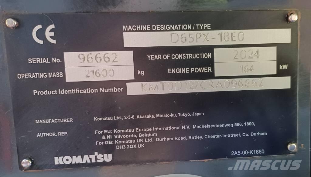 Komatsu D65PX-18E0 Bandschaktare
