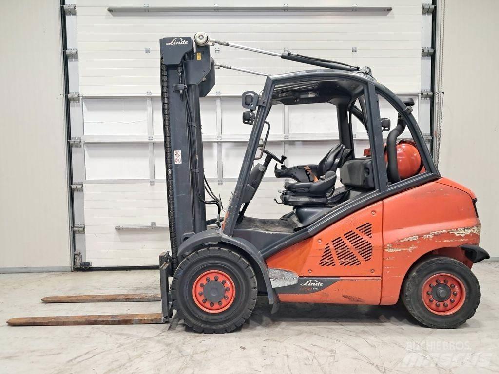 Linde H50T-02 Gasolmotviktstruckar