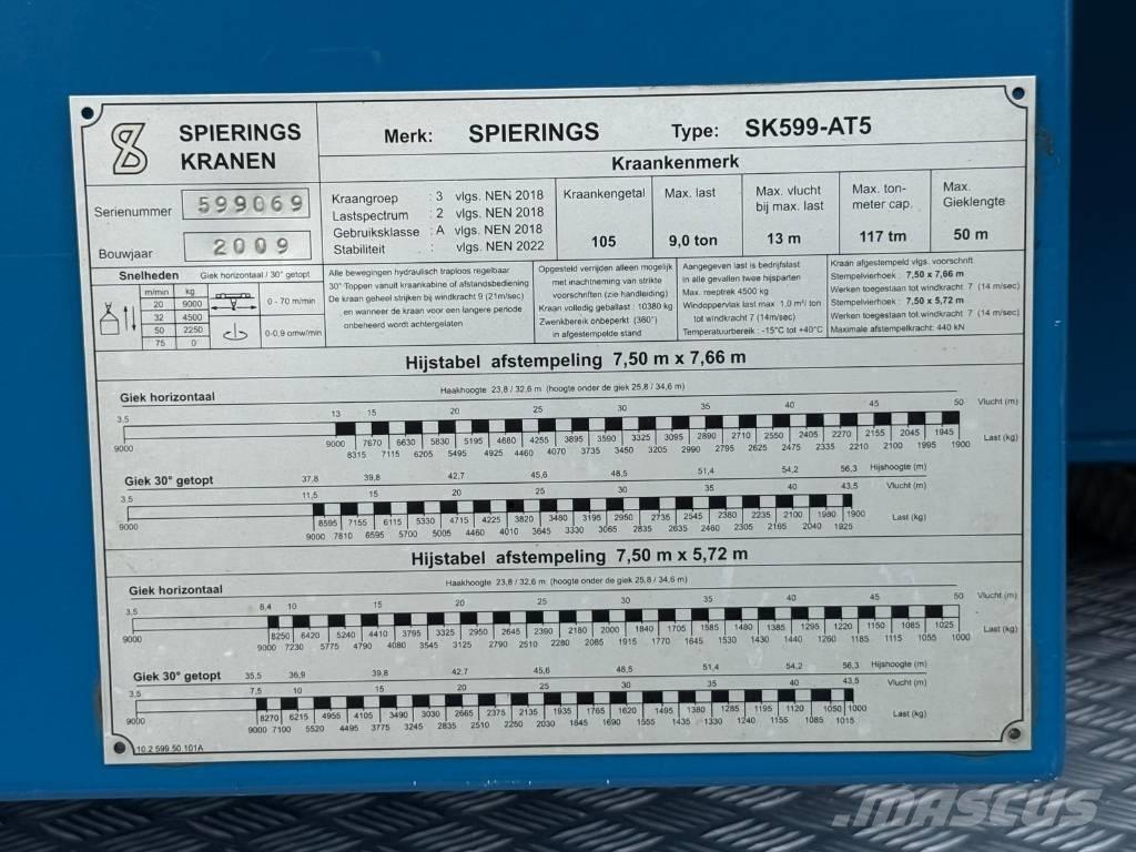 Spierings SK 599 AT5 Byggkranar