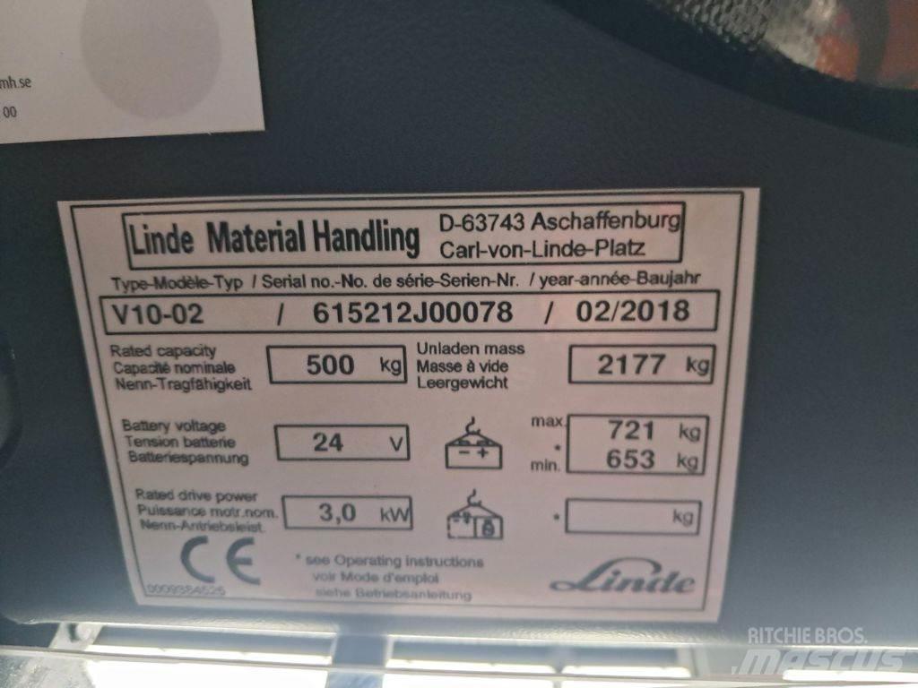 Linde V10-02 Plocktruck, låglyftande
