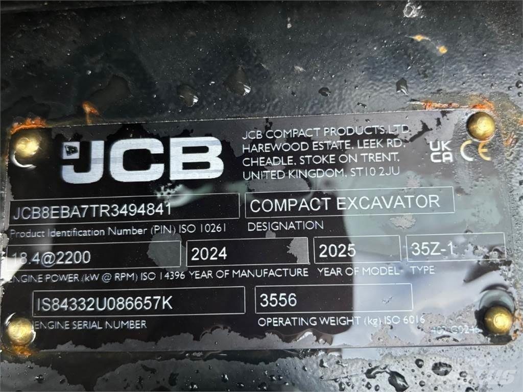 JCB 35Z-1 Minigrävare < 7t