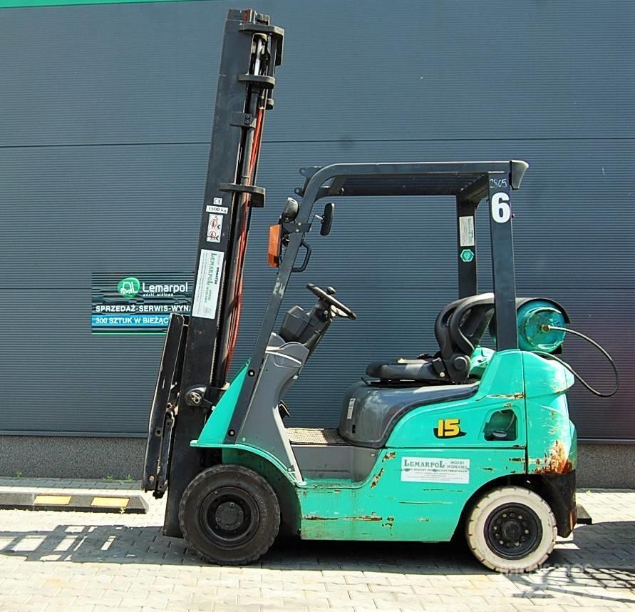 Mitsubishi FG15N Gasolmotviktstruckar