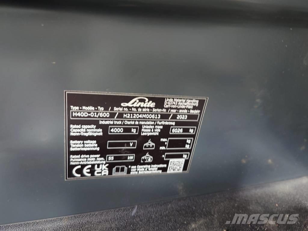 Linde H40D/600/1204 Dieselmotviktstruckar