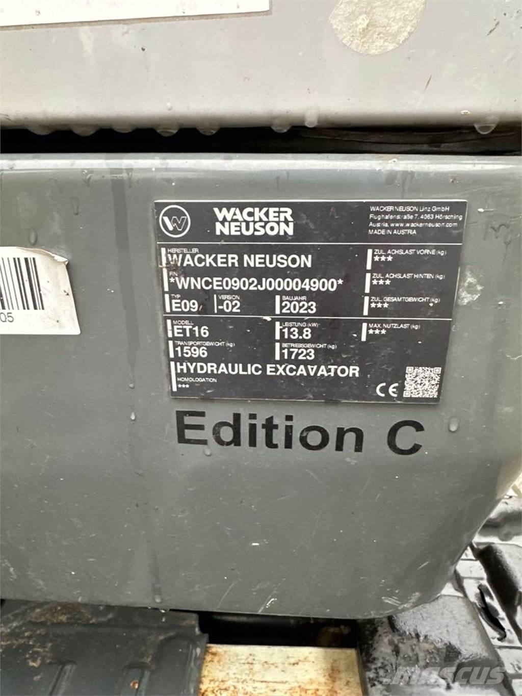 Wacker Neuson ET16 Bandgrävare
