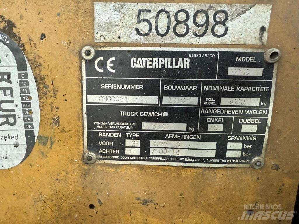 CAT GP 40 Gasolmotviktstruckar