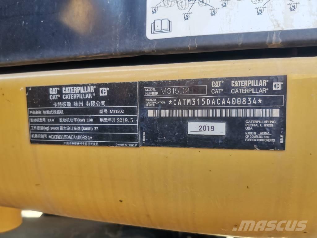 CAT 2019 CAT 315D2 Hjulgrävare
