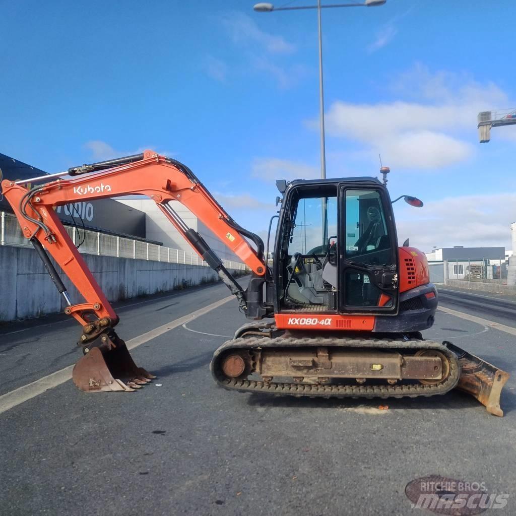 Kubota KX 080-4A Midigrävmaskiner 7t - 12t