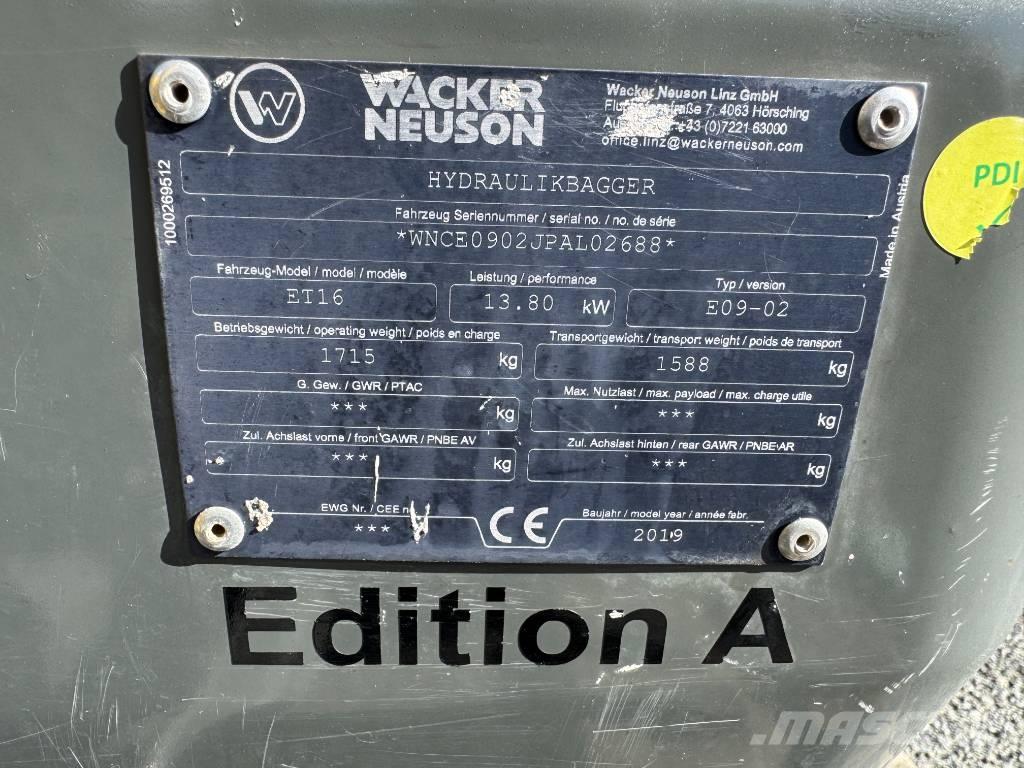 Wacker Neuson ET16 Bandgrävare