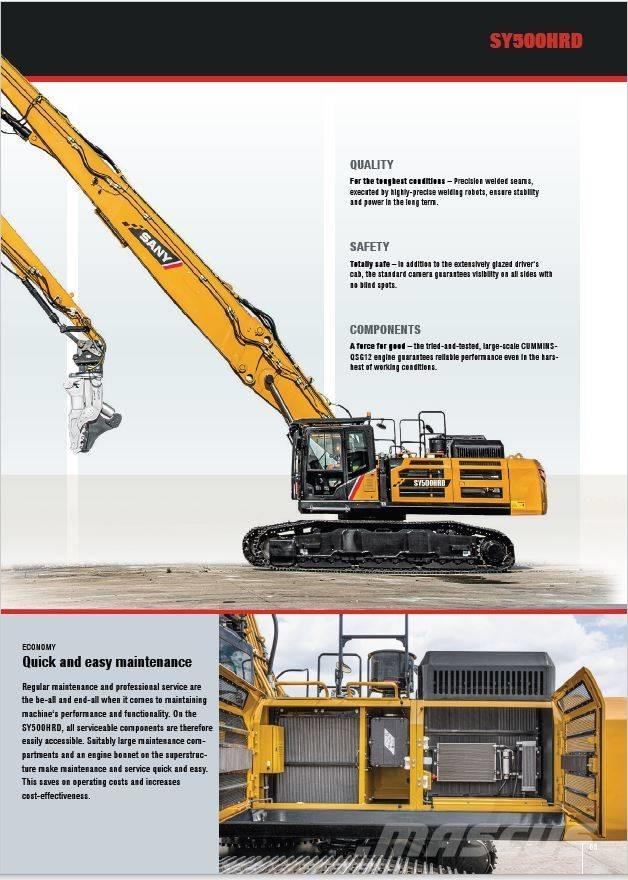 Sany SY500 HRD Rivningsgrävare