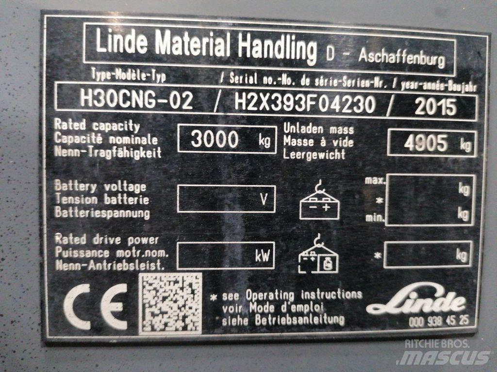 Linde H30CNG-02 Gasolmotviktstruckar
