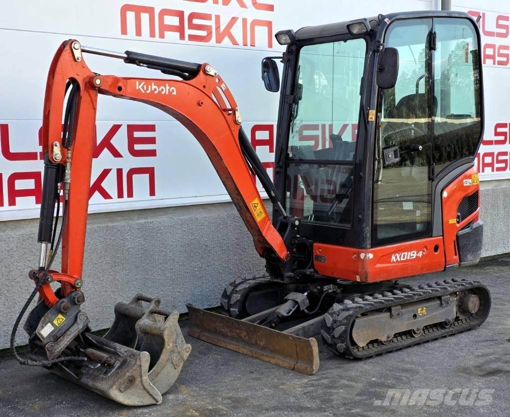 Kubota KX 019-4 Minigrävare < 7t