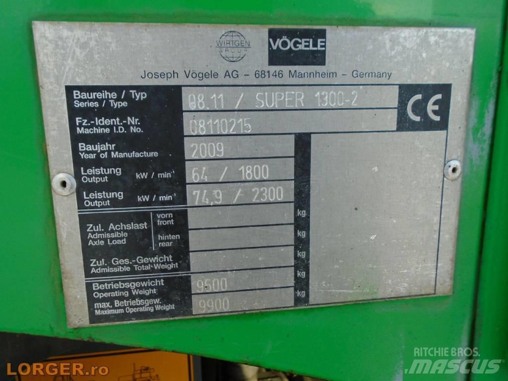 Vögele Super 1300-2 Asfaltsläggningsmaskiner
