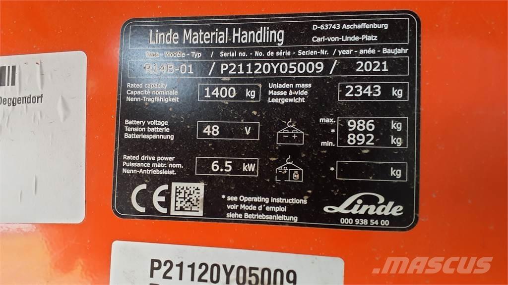 Linde R14B Skjutstativtruck
