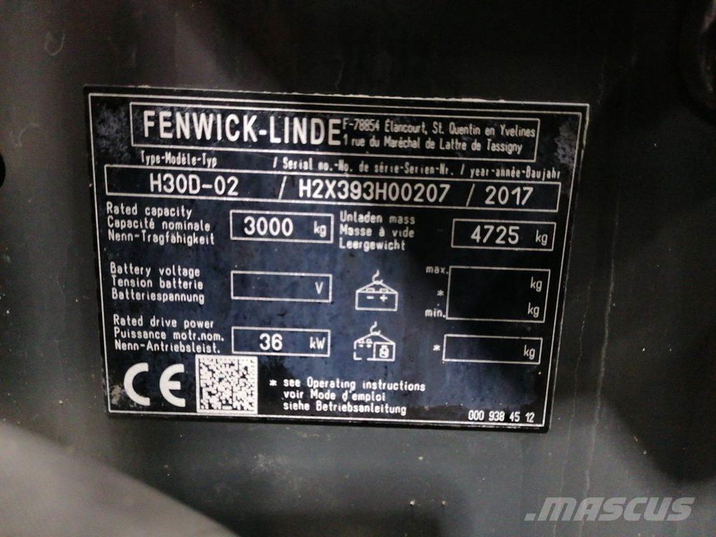 Linde H30D-02 Dieselmotviktstruckar