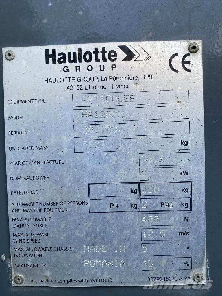 Haulotte HA 120 P Bomliftar