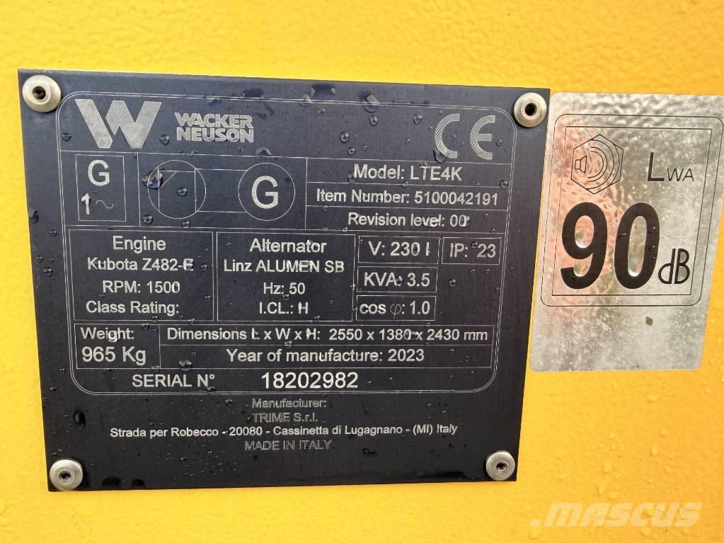 Wacker Neuson LTE4 K Takvarningsljus (saftblandare)