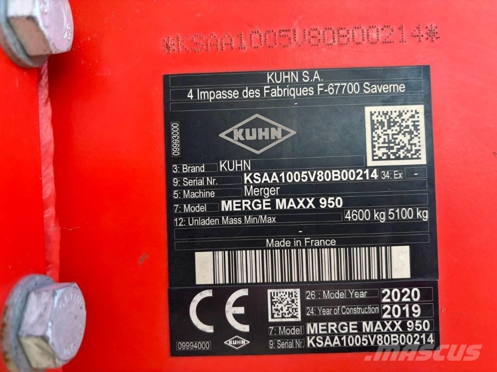Kuhn Merge Maxx 950 Strängläggare