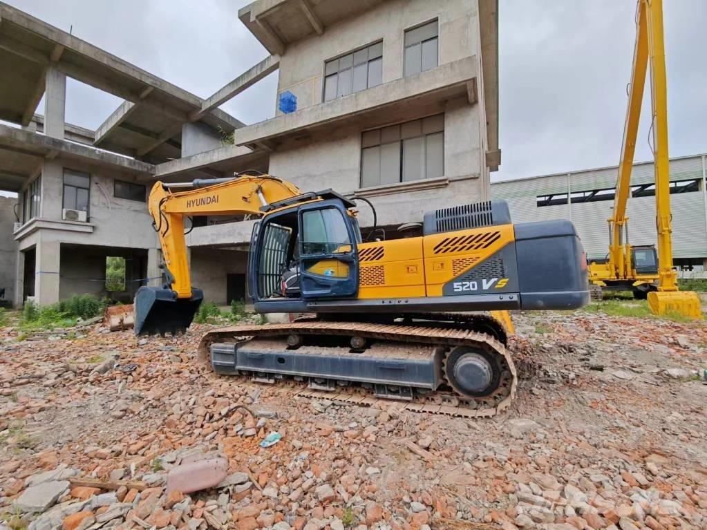 Hyundai Robex 520 VS Bandgrävare