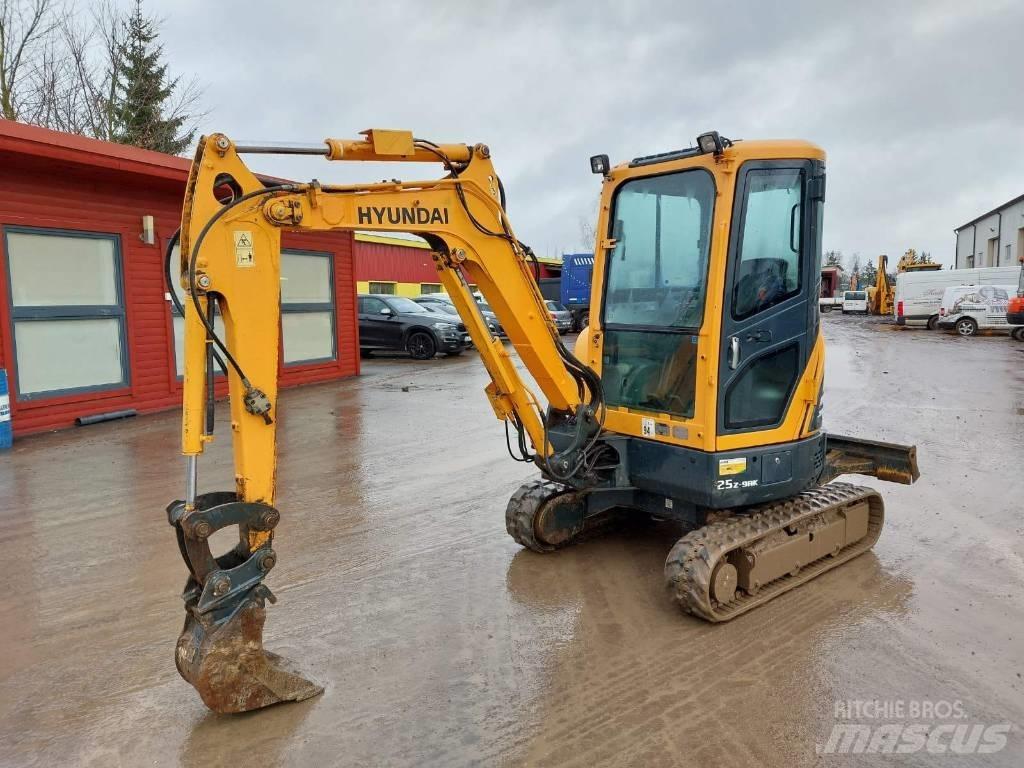 Hyundai R25Z-9AK Minigrävare < 7t