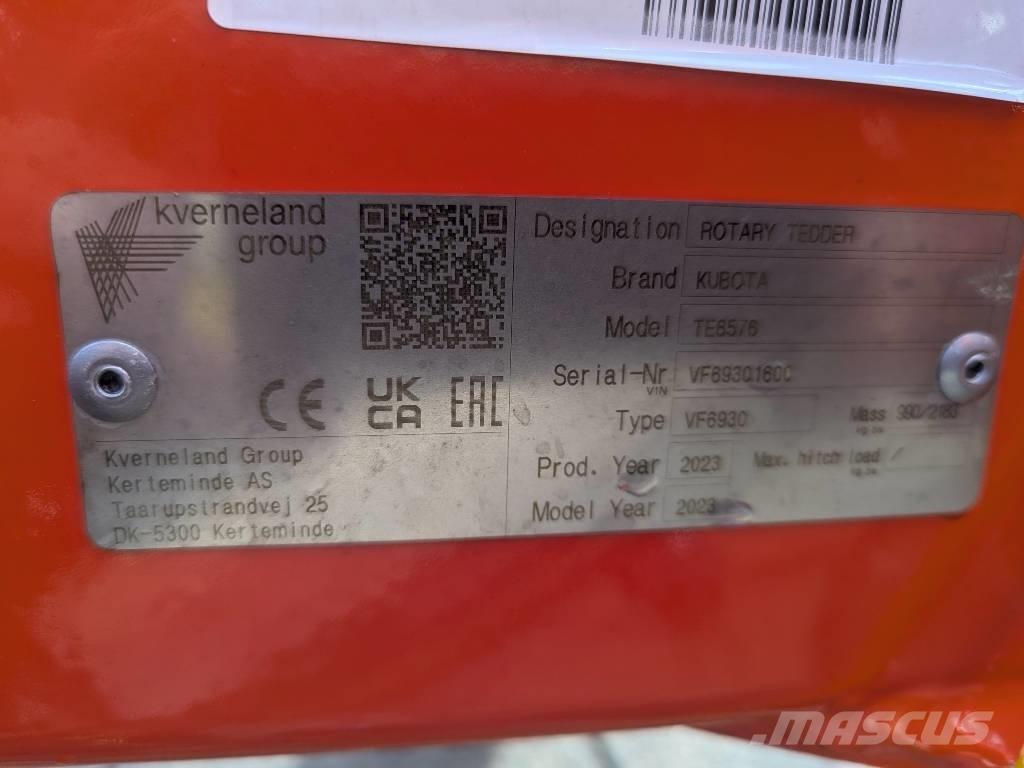 Kubota TE 6576 Tillbehör för hö och fodermaskiner
