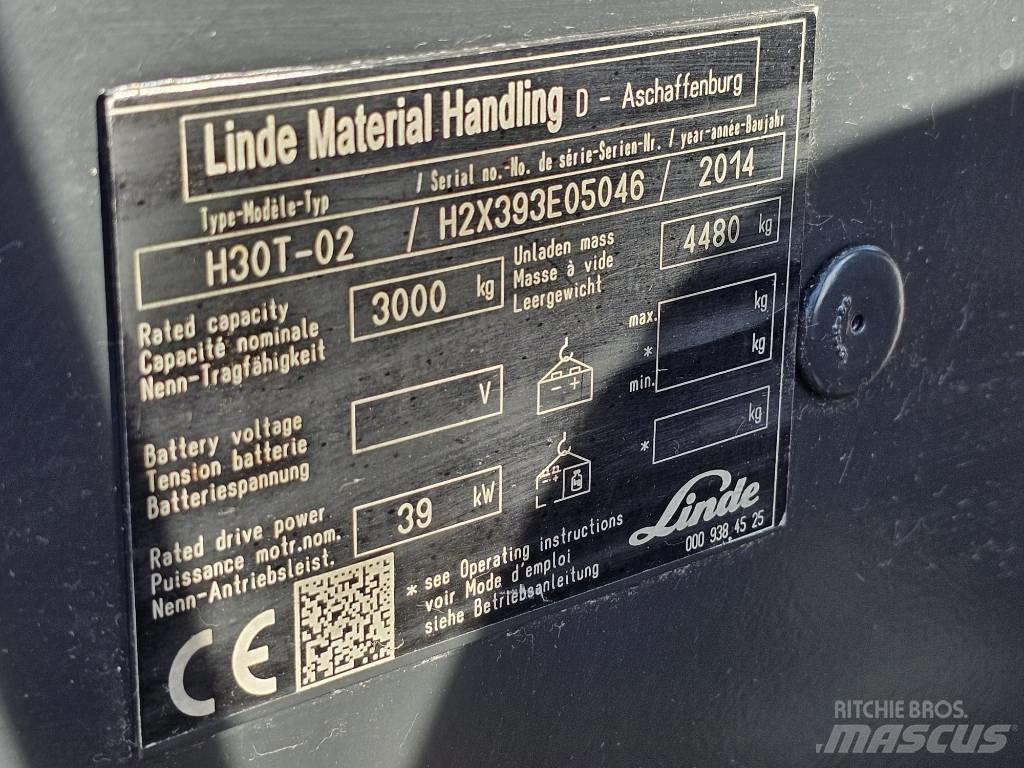 Linde H30T-02 Gasolmotviktstruckar