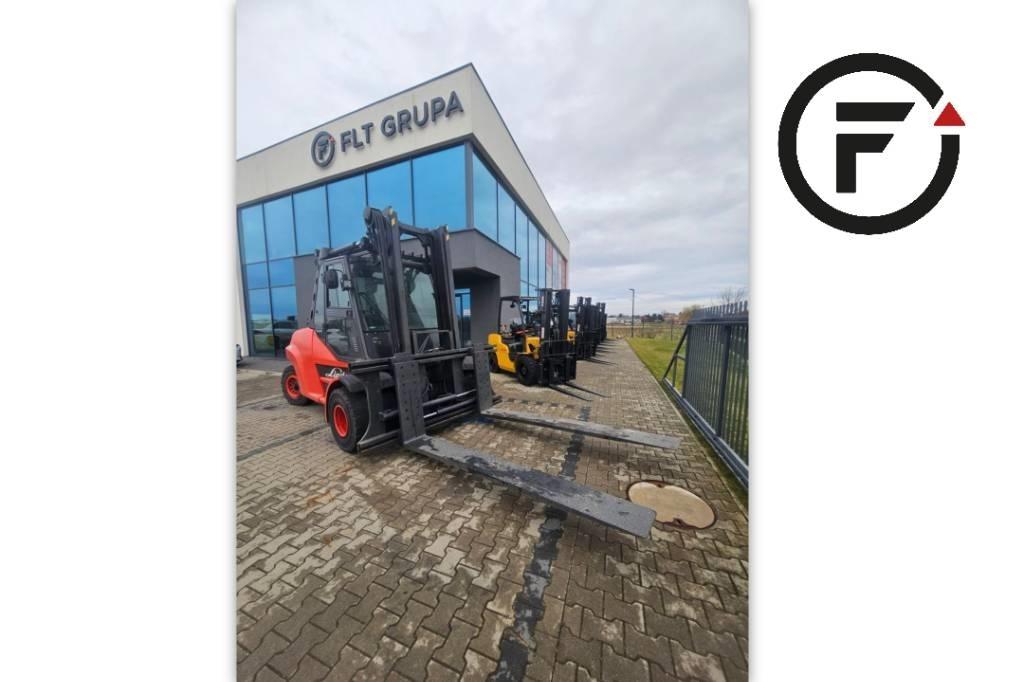 Linde H80T-02/1100 Gasolmotviktstruckar