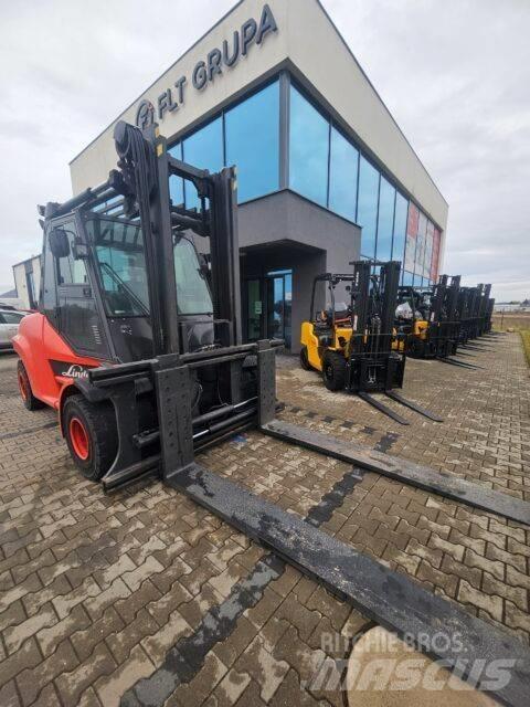Linde H80T-02/1100 Gasolmotviktstruckar