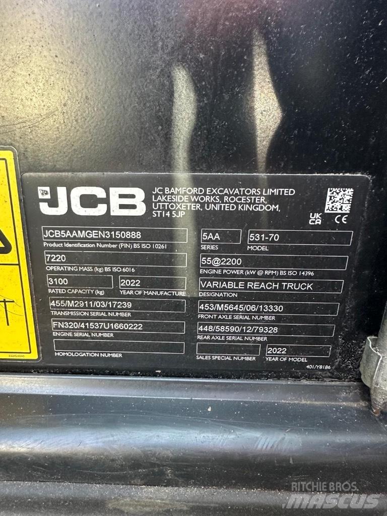 JCB 531-70 Teleskoplastare