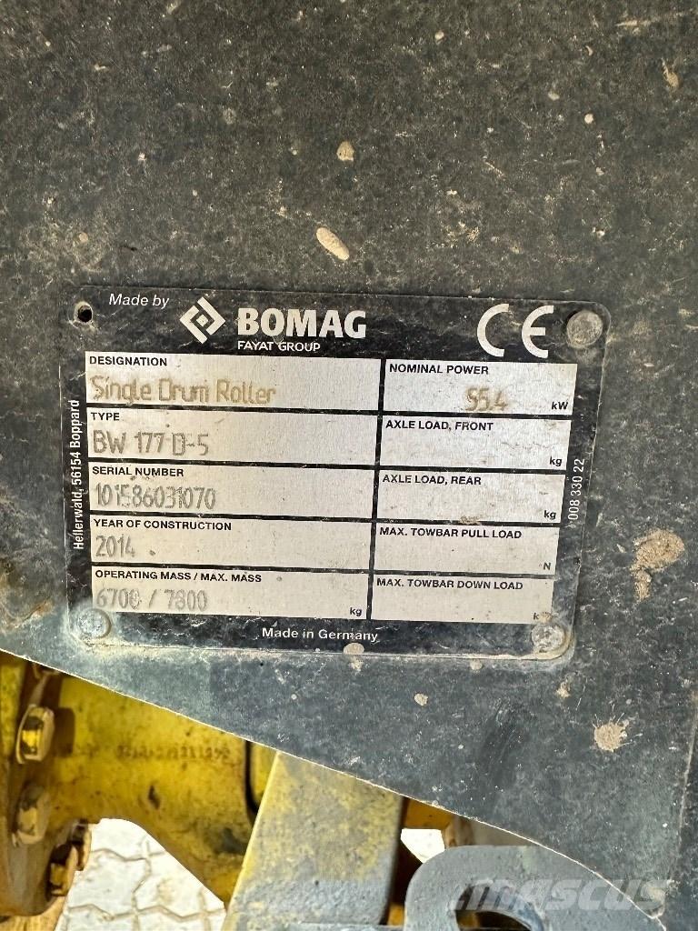 Bomag BW 177 D-5 Jordkompaktorer