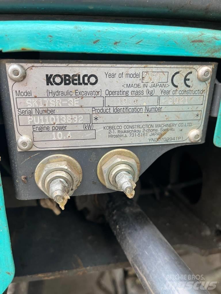 Kobelco SK 17 SR-3E Minigrävare < 7t