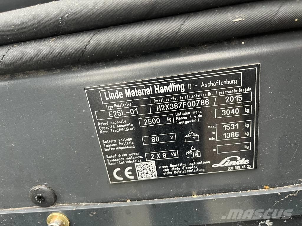 Linde E25L-01 Elmotviktstruckar