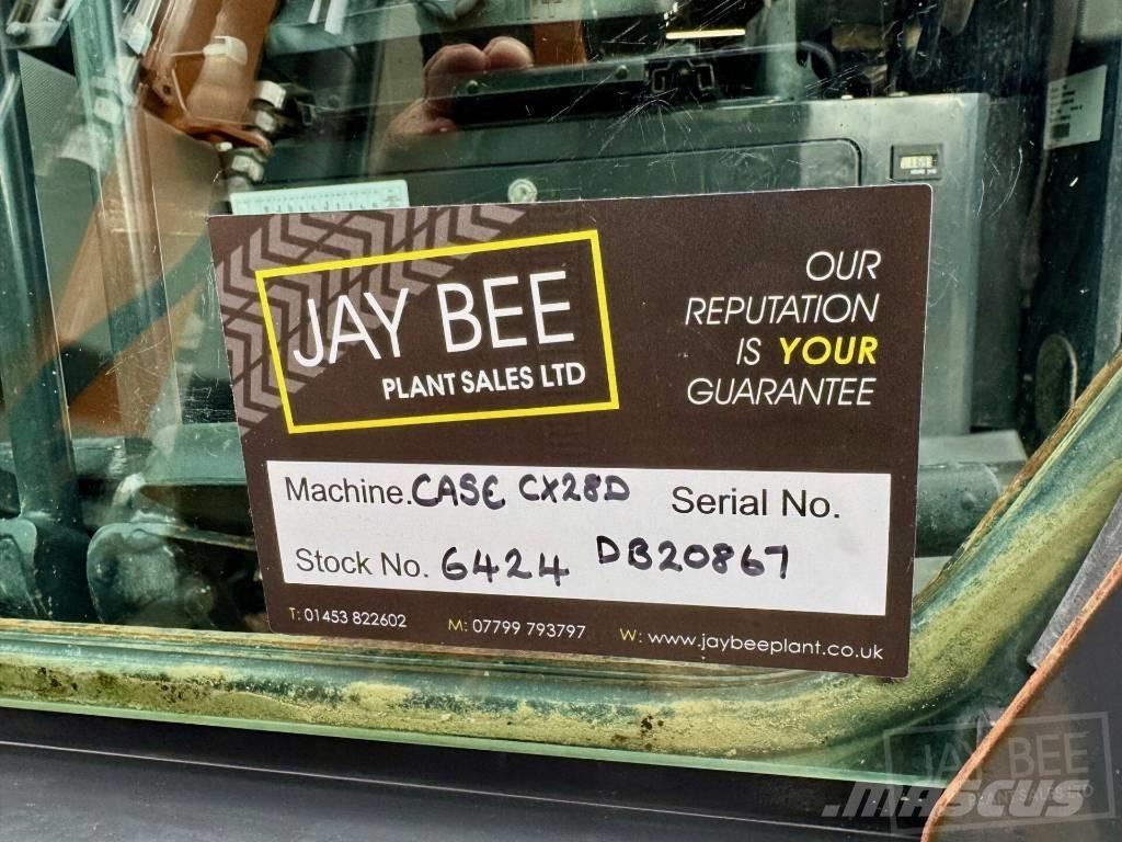 CASE CX28D Minigrävare < 7t