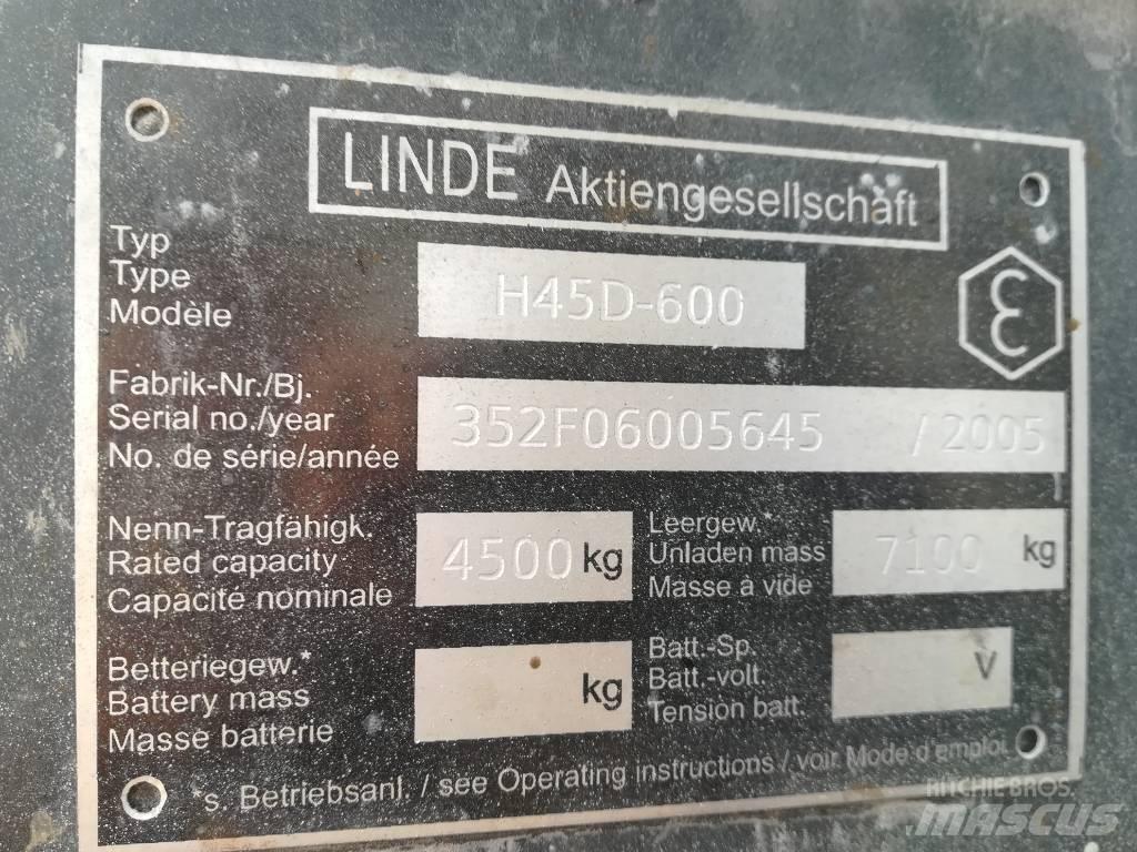Linde H 45 D 600 Dieselmotviktstruckar