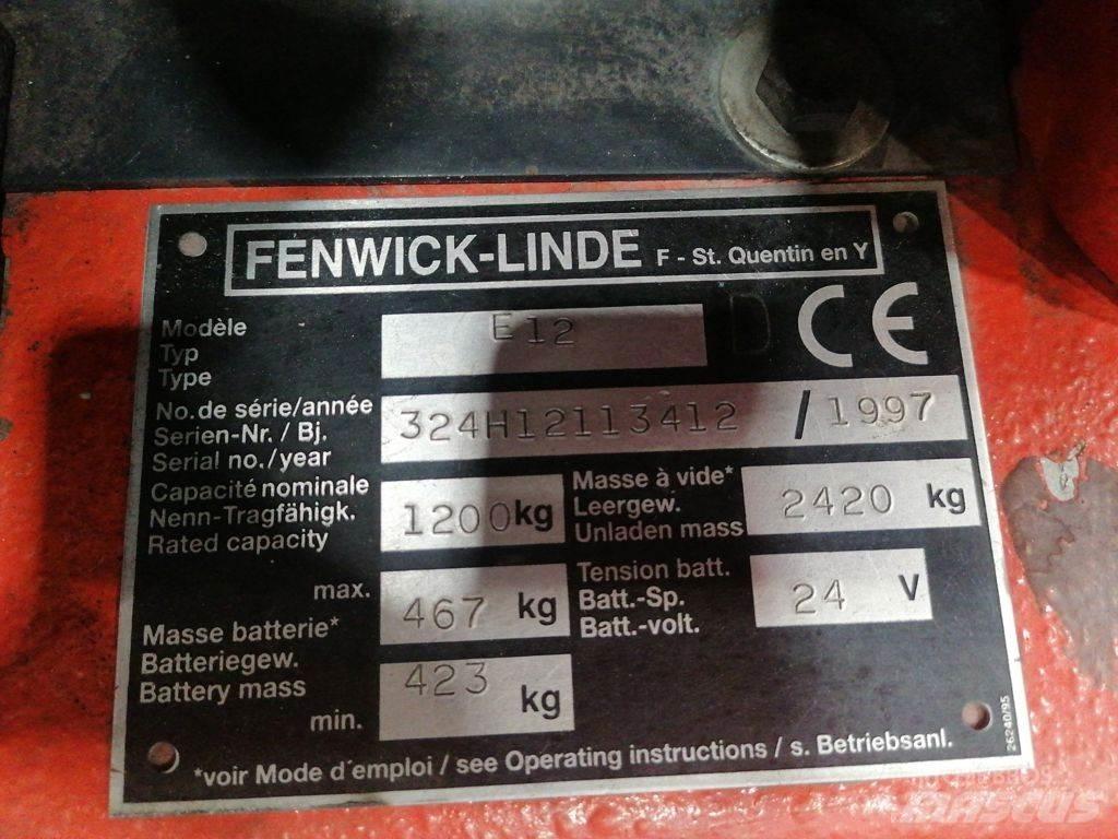 Linde E12 Elmotviktstruckar