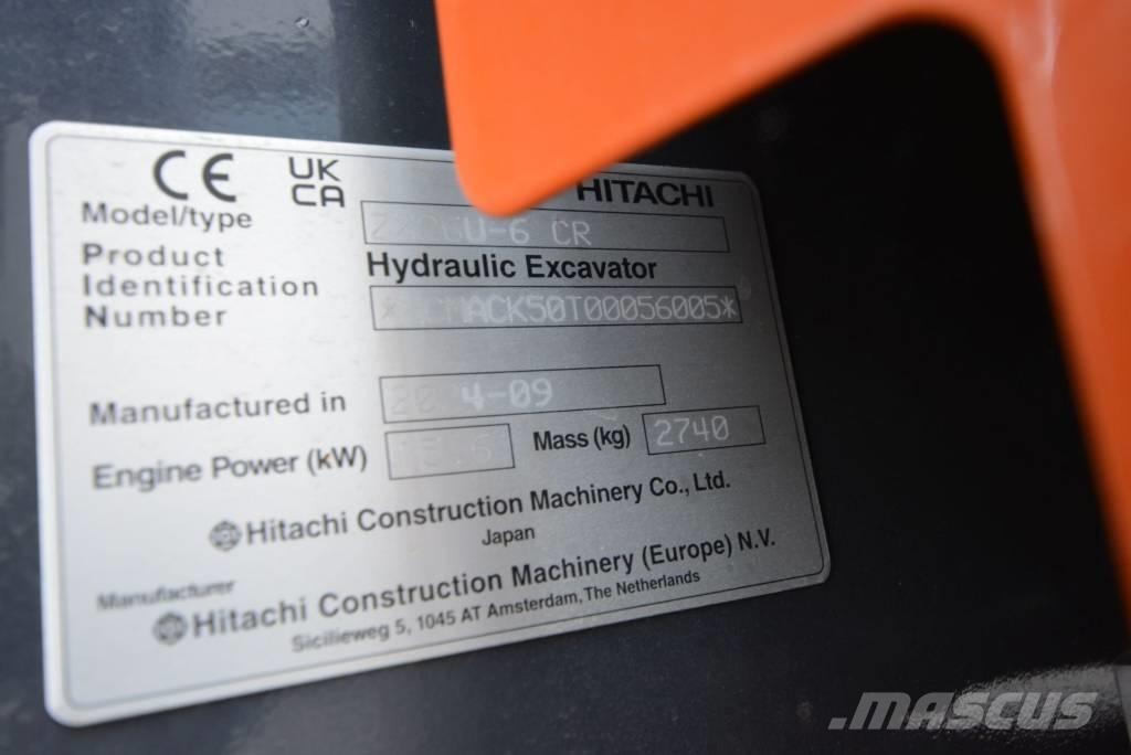 Hitachi ZX 26 U-6 Minigrävare < 7t