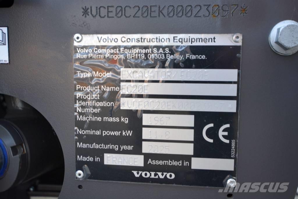 Volvo EC 20 E Minigrävare < 7t