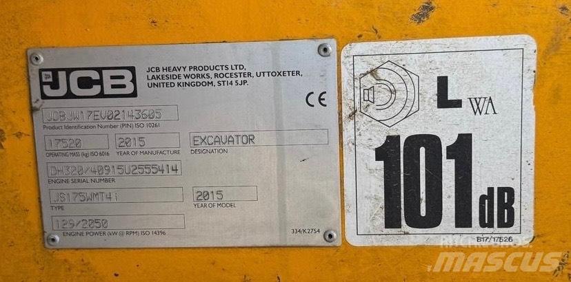 JCB JS 175 W Hjulgrävare