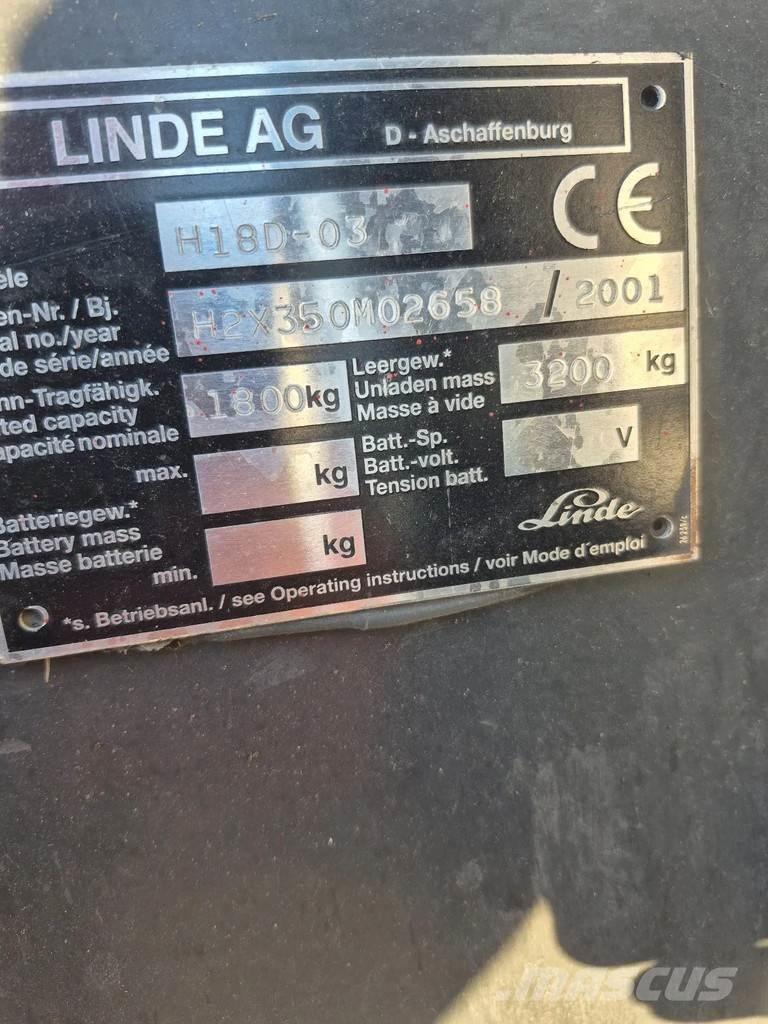 Linde h18D-03 Dieselmotviktstruckar