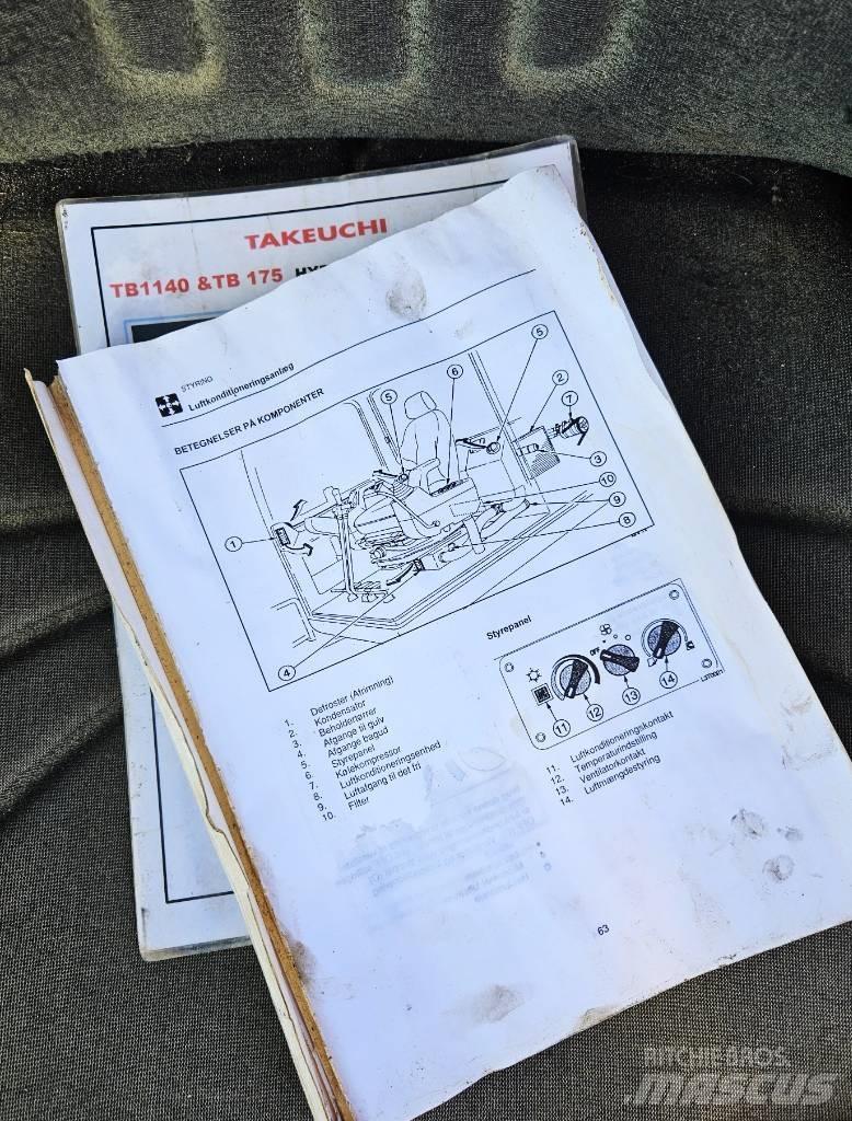 Takeuchi TB1140 Bandgrävare