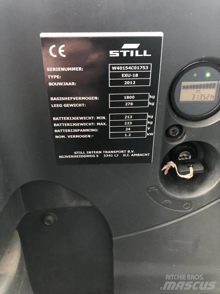 Still EXU 18 Låglyftare utan plattform