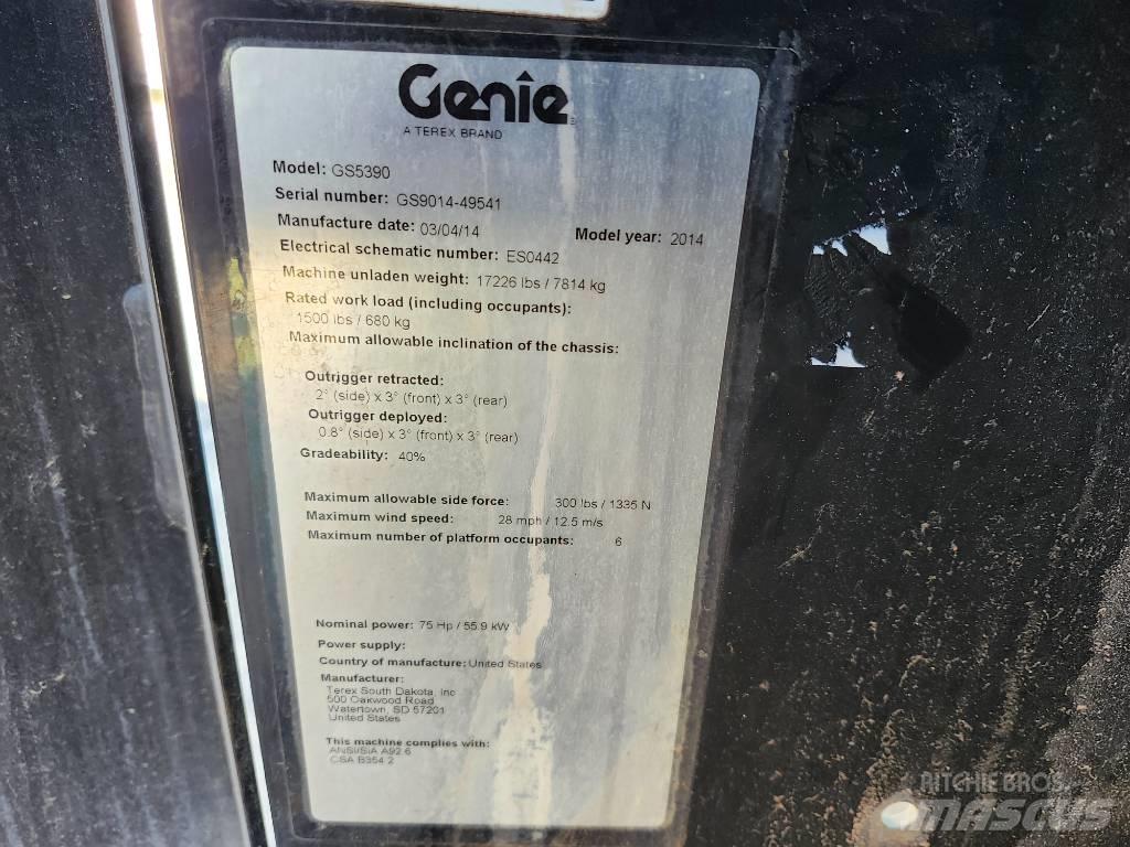 Genie GS 5390 Saxliftar