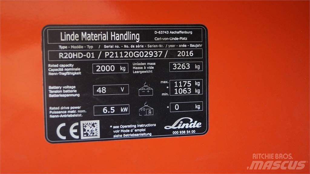 Linde R20HD Skjutstativtruck