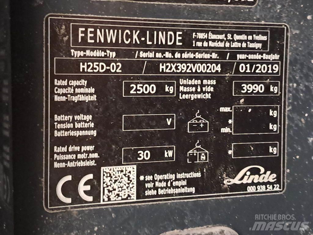 Linde H25D-02 Dieselmotviktstruckar