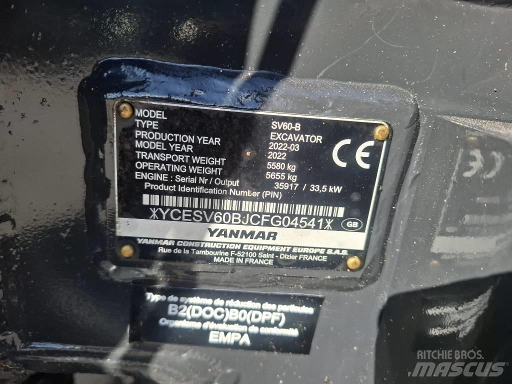 Yanmar SV 60-B Minigrävare < 7t