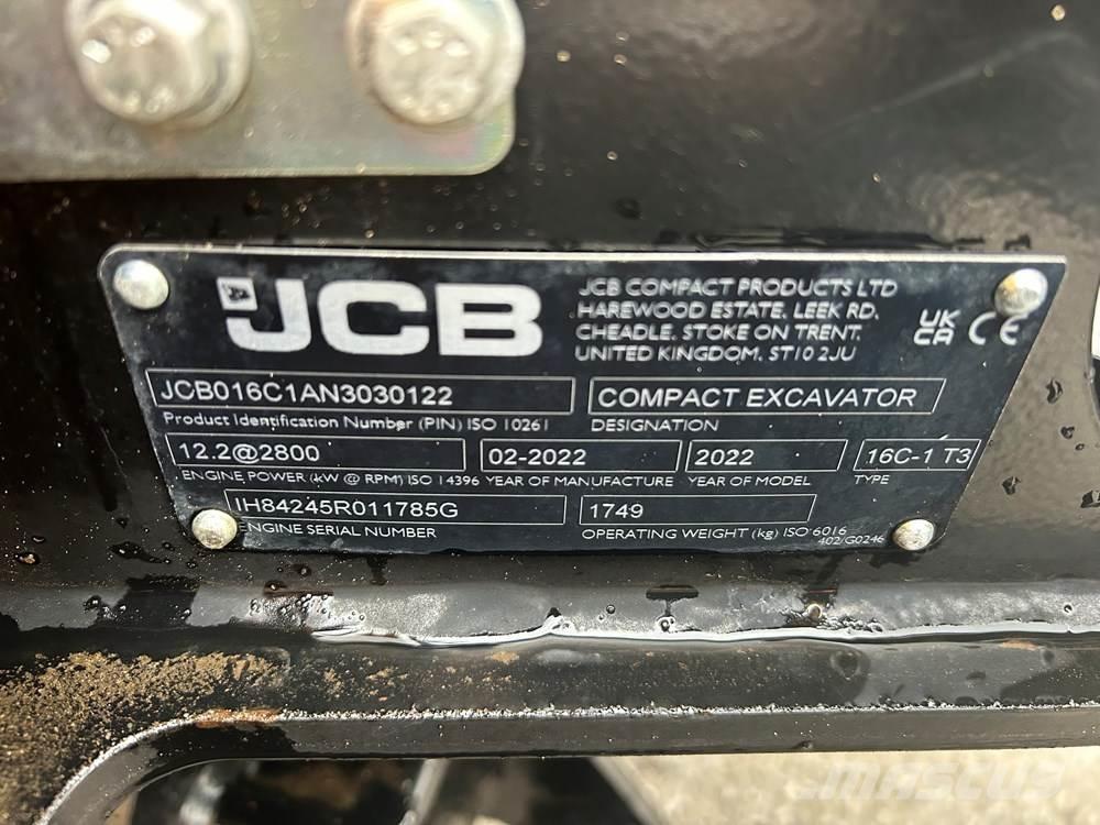 JCB 16C-1 Minigrävare < 7t